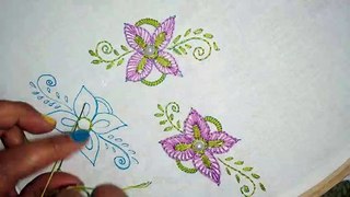 hand made all over hand embroidery design