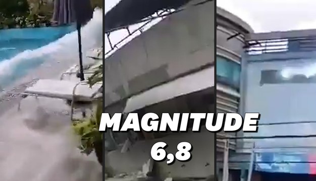 Les images du gros séisme de magnitude 6.8 qui a fait trembler les Philippines