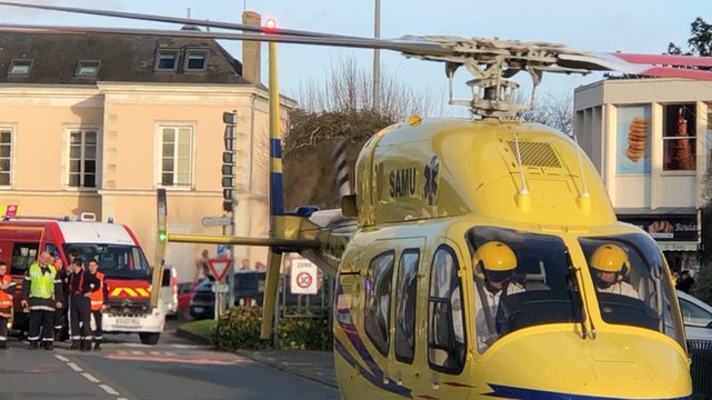 Sablé-sur-Sarthe. Renversé par une voiture, un piéton secouru par hélicoptère