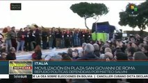 Italia: Las Sardinas lideran manifestación contra políticas de Salvini