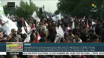 Irak: ciudadanos protestan en rechazo a medidas coercitivas de EE.UU.