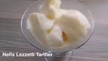 Evde en kolay Dondurma nasıl yapılır _ Yogurt ile limonlu dondurma yapmı -Nefis Lezzetli Tarifler