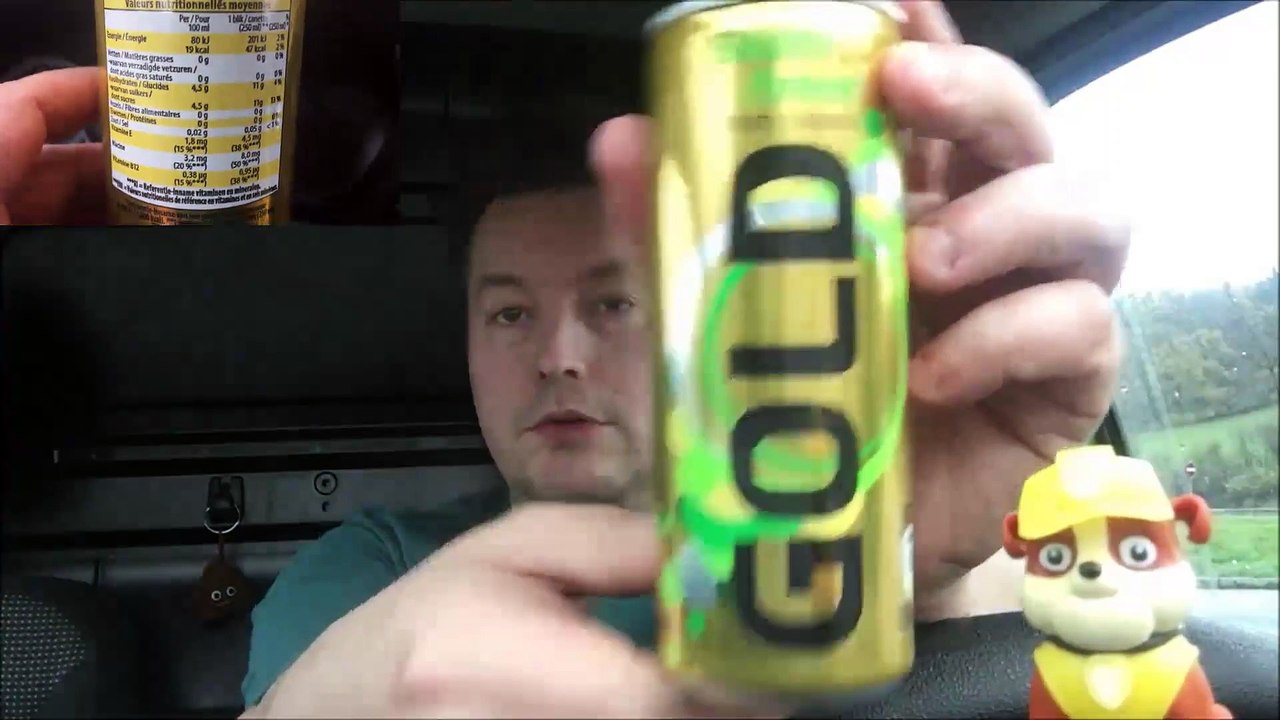 Golden Power Fruity Energy Drink Gold Review und Test