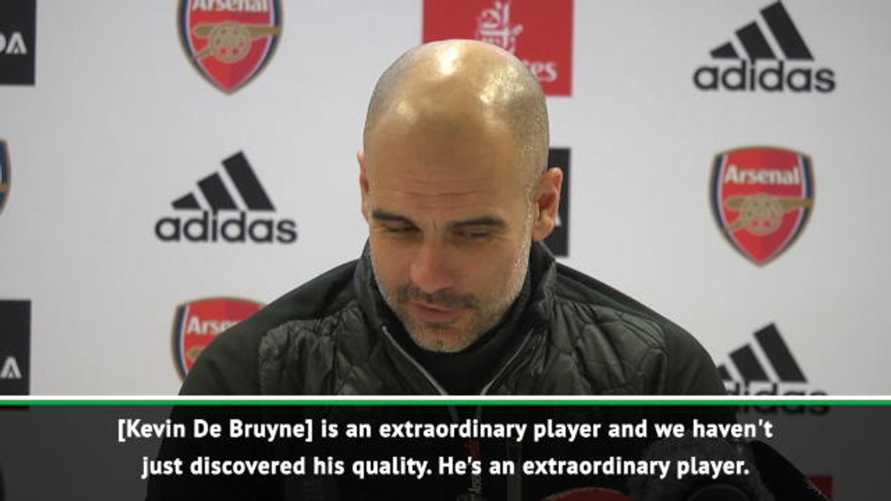 De Bruyne's an extraordinary player - Guardiola