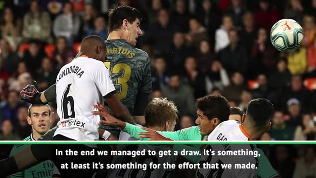 It was Courtois decision to come up for the corner where he helped us score - Zidane