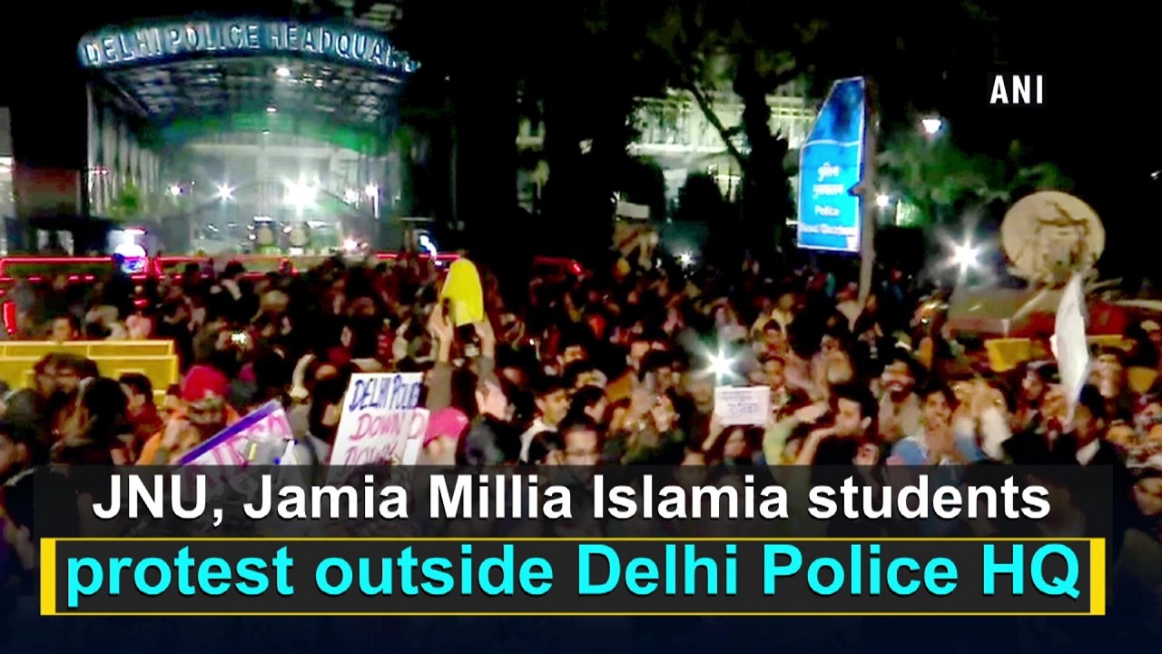 JNU, Jamia Millia Islamia students protest outs...