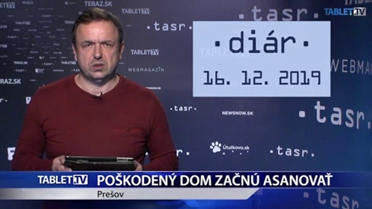 DIÁR: Poškodený dom v Prešove začnú asanovať