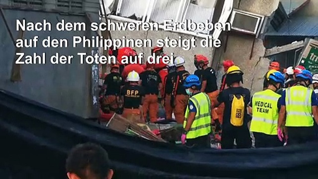 Zahl der Toten nach Erdbeben auf Philippinen steigt