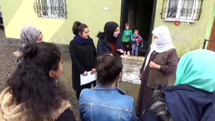 Öğrenciler kapı kapı gezip 'brusella' hastalığını anlattı