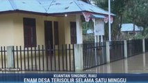 Banjir Isolasi Permukiman Warga di Riau