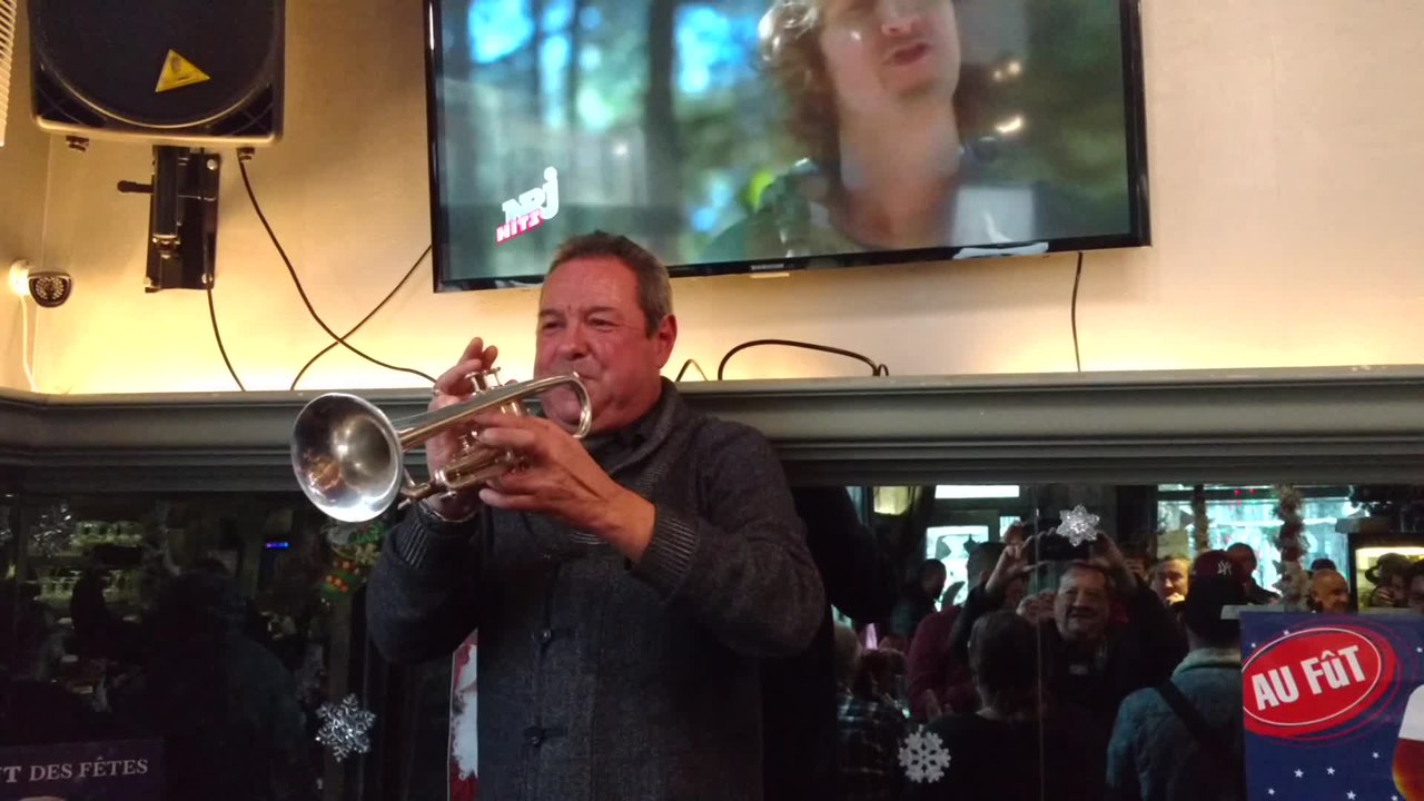 Nimy. Tony a été fêté pour ses 50 ans de trompette. Vidéo Eric Ghislain