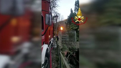 Lamezia Terme (CS) - Smottamento di un terrapieno (15.12.19)