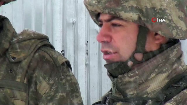Mehmetçik Çetin Kış Şartlarına Rağmen Sınırdakik Vatan Nöbetini Sürdürüyor