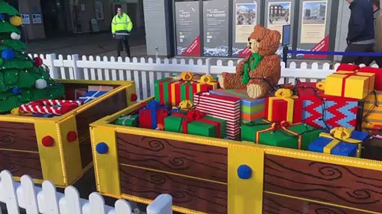 The LEGO Santa Express Train in Cardiff!