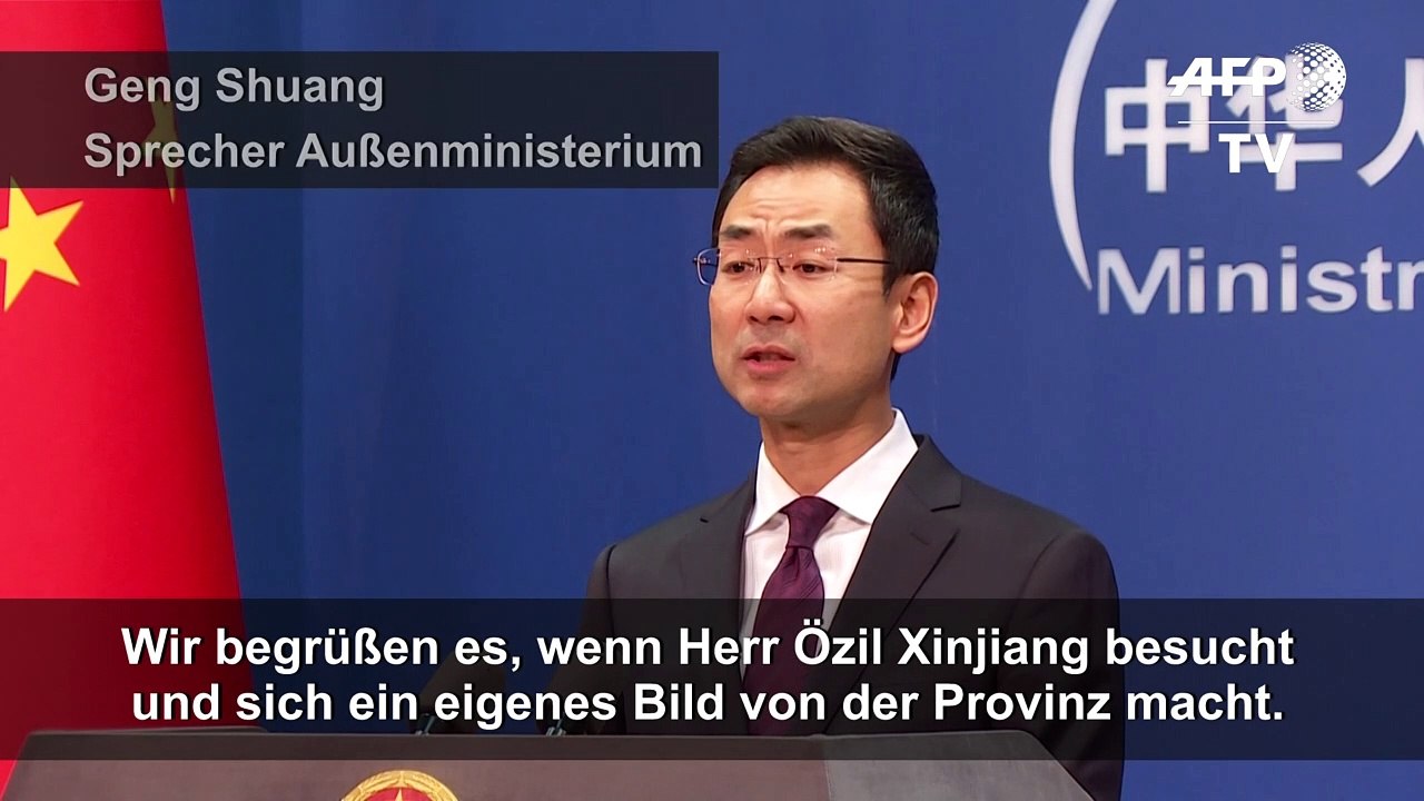 China reagiert verärgert auf Özil-Kritik zu Uiguren