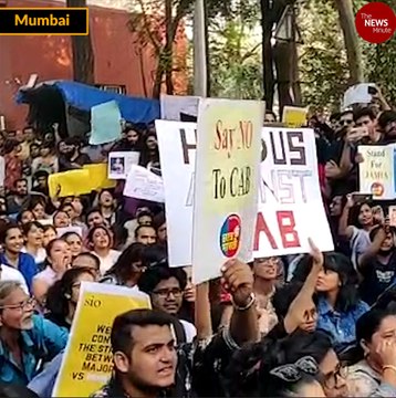 Protests at University of Mumbai against CAA and police action at Jamia, AMU
