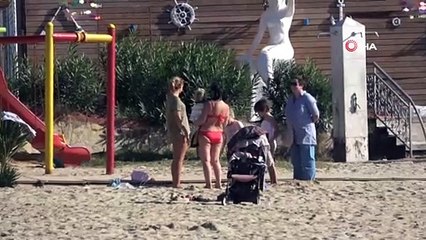 Doğuda kar, Alanya’da deniz keyfi