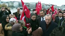 İsviçre'de yaşayan Türk vatandaşlarından, Cumhurbaşkanı Erdoğan'a coşkulu karşılama (2) - CENEVRE