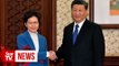 China's Xi gives Hong Kong leader his full support
