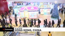معترضان سیاه پوش دو مرکز تجاری در هنگ کنگ را تخریب کردند