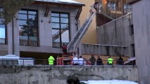 Cıbıltepe Kayak Merkezi'nde otel yangını (2) - KARS