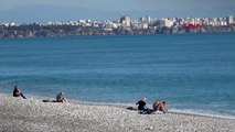 Antalya aralık ortasında deniz keyfi