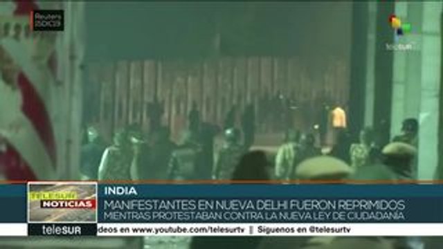 Reprime gobierno hindú a manifestantes que rechazaban ley ciudadana
