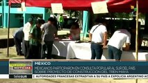 Mexicanos del sur del país participan en consulta sobre el Tren Maya