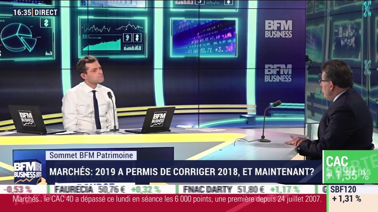 Sommet BFM Patrimoine: 2019 a permis de corriger 2018 sur les marchés, et maintenant ? - 16/12