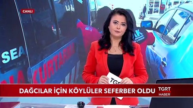 Dağcılar İçin Köylüler Seferber Oldu