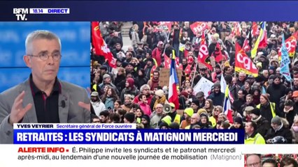 Selon Yves Veyrier (FO), J.P Delevoye était "l'homme le plus à même de porter le projet des retraites"