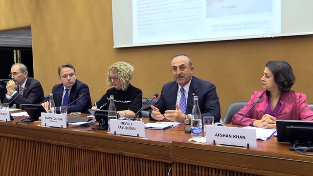 Dışişleri Bakanı Çavuşoğlu 'Suriyeli Mülteci Krizi' panelinde konuştu - CENEVRE