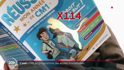 Quand l'OM livre des manuels aux écoles publiques de Marseille (avec le logo de son équipementier)