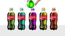 Learn Colors with Coca Cola Surprise Bottles Balls and Beads, FARM Safari Animal Surprise Toys