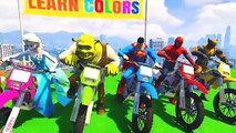 Aprende los colore jugando con motos y tus personajes favoritos