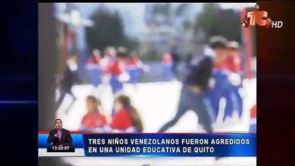 Download Video: Tres niños venezolanos fueron agredidos en una escuela de Quito