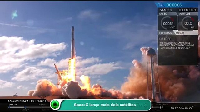 SpaceX lança mais dois satélites
