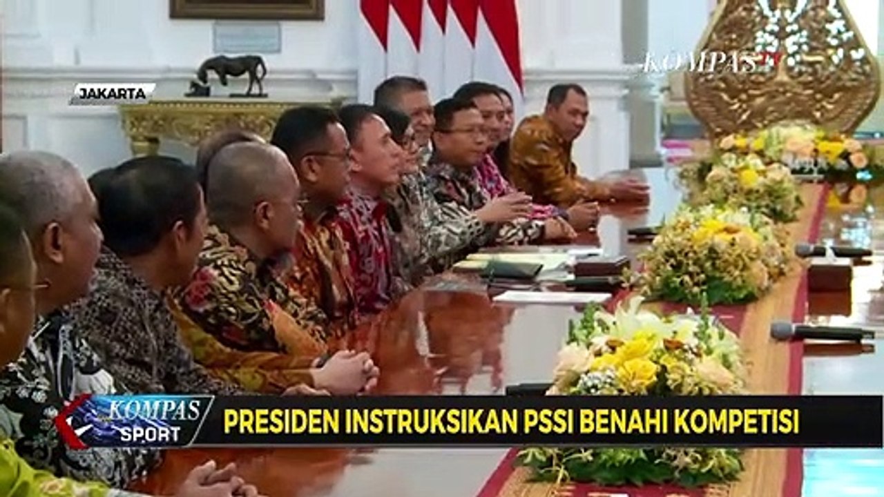 Jokowi Instruksikan PSSI untuk Perbaiki Kompetensi Sepakbola Nasional