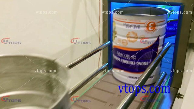 Milk Powder Tin Can Weighing Filling Seaming Canning Machine Production Line from VTOPS