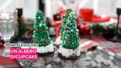 Natale goloso: un albero di cupcake