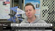 De plus en plus de parisiens utilisent les vélos en raison de la grève des transports et le nombre d'accidents s'envole dans la capitale !