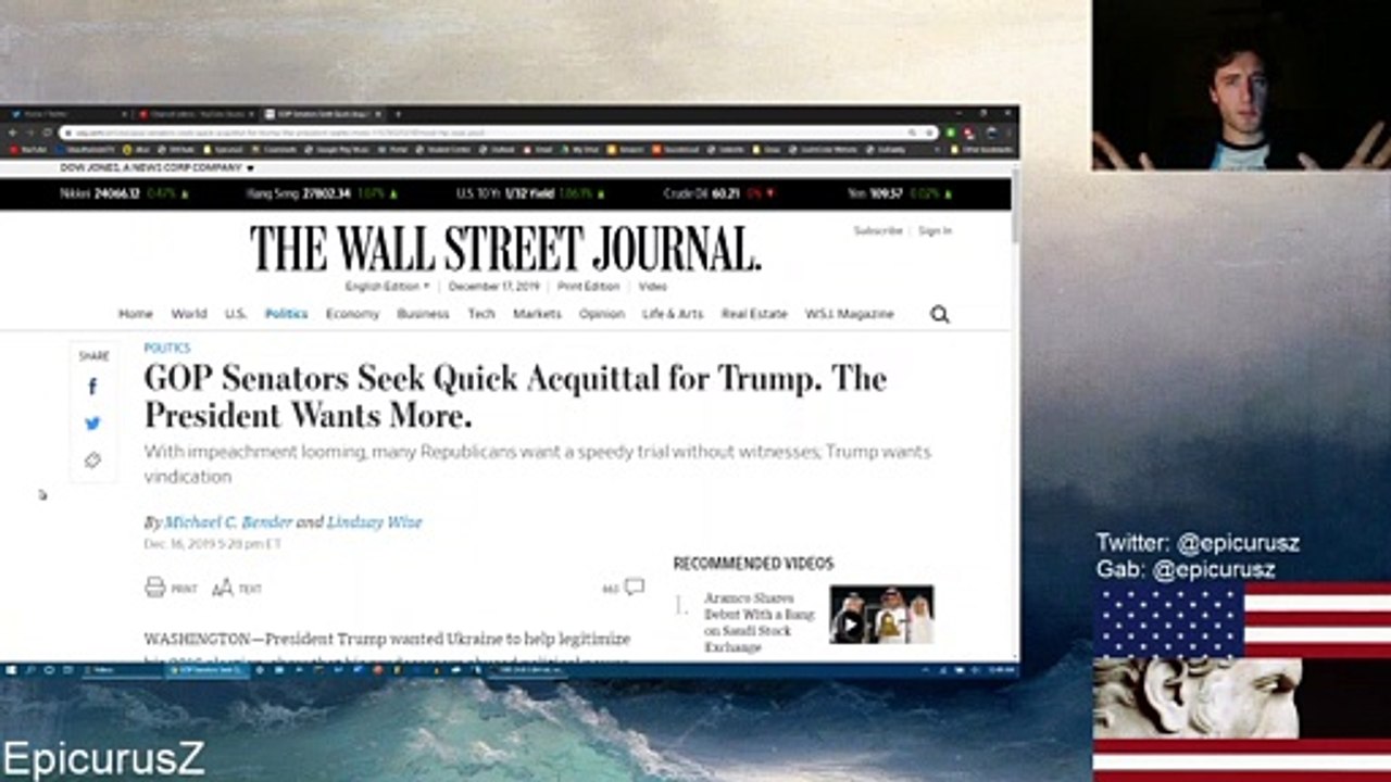 Trump Wants Vindication - Impeachment Trial in the Senate