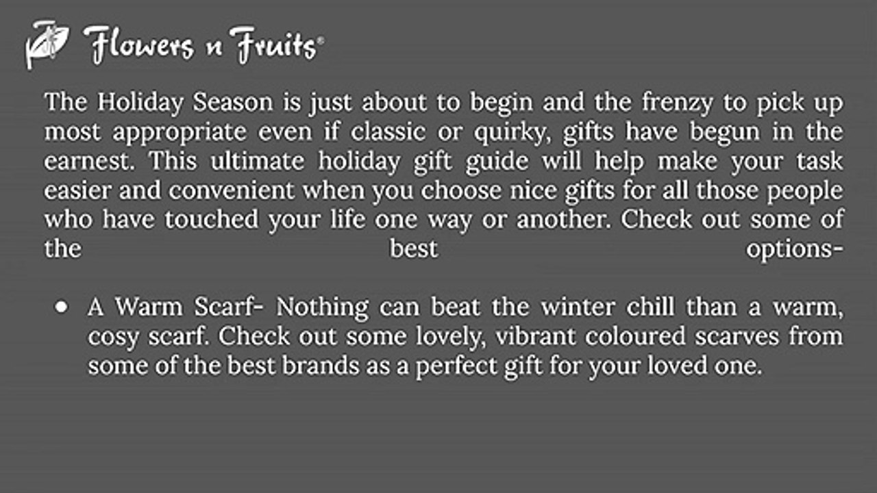 Our Gift Guide for The Holidays