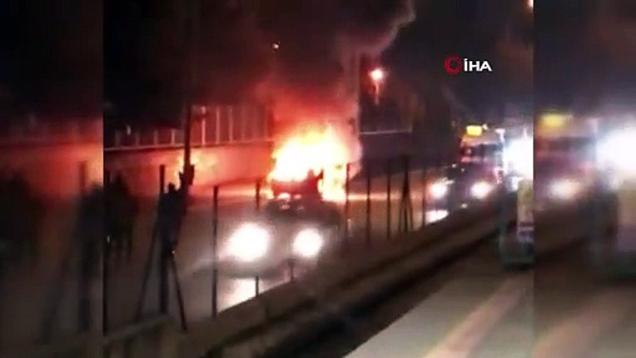 Alev topuna döndü! Canlarını zor kurtardılar