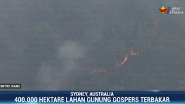 400 Ribu Hektare Lahan di Gunung Gospers Australia Terbakar
