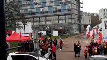 Thionville : opération tractage à Bel Air en cours