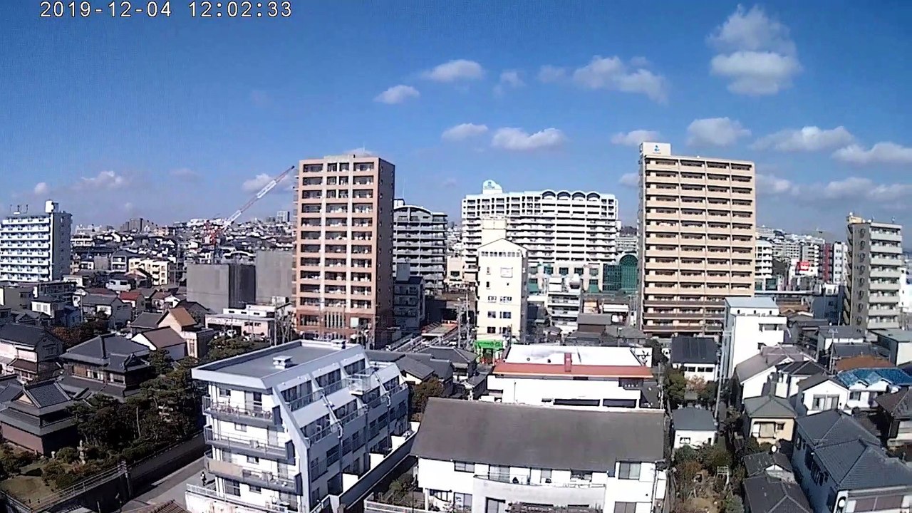 【Japanese landscape 17】An action camera was attached to the crane truck to shoot the scenery at a high place.　Paysage japonais　Japanische Landschaft　Paesaggio giapponese　Paisaje japones　Japans landschap　Японский пейзаж　日本風景