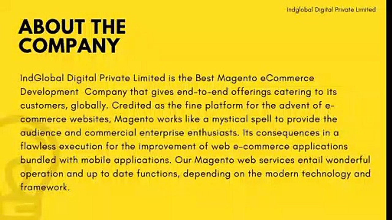Magento Ecommerce Website Development Company in Bangalore