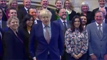 Boris Johnson da la bienvenida a sus nuevos diputados