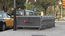 Los Mossos d'Esquadra blindan el hotel de concentración del Barça y Real Madrid
